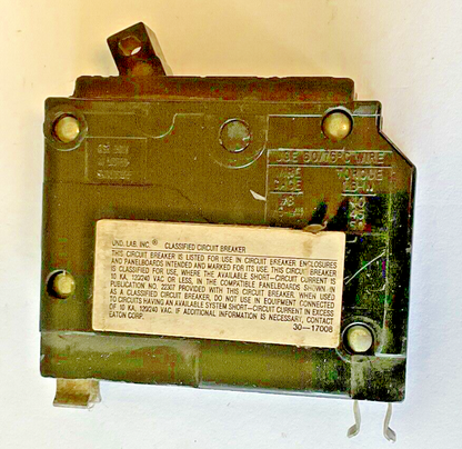 EATON CHQ1045 CIRCUIT BREAKER 45A 120/240VAC 1POLE3