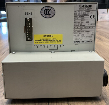 MIYACHI UNITEK X11/4000 9-030-02-01 HF INVERTER WELDING TRANSFORMER OUTPUT VDC2