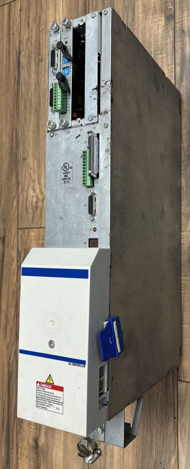 INDRAMAT HDS03.2-W100N SERVO DRIVE CONTROLLER OUTPUT 500VAC 50A INPUT 530-670VDC2