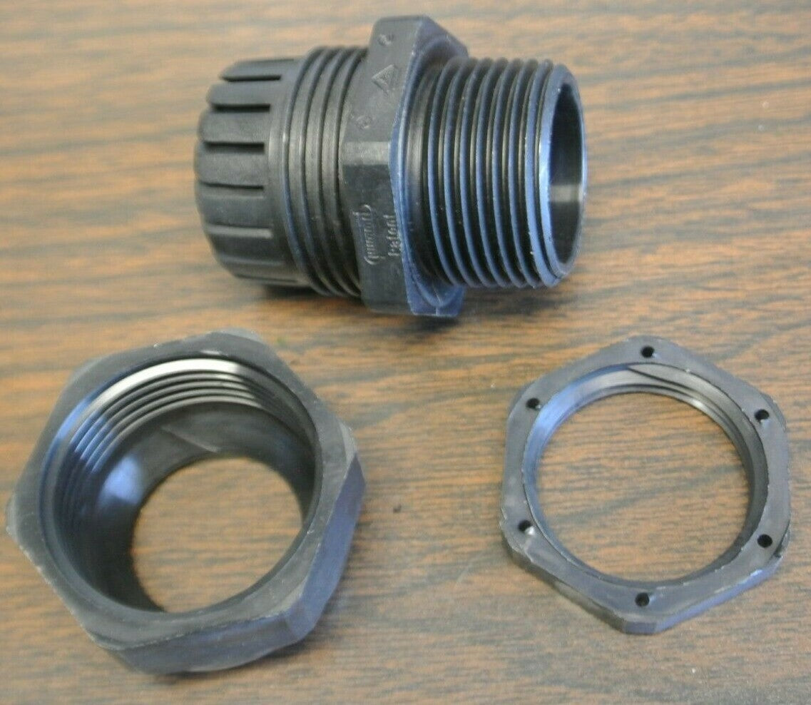 LOT of 3 / HUMMEL RD29NA-BK-NM DOME CAP NON-METALLIC CABLE GLAND / NEW / 1" NPT6