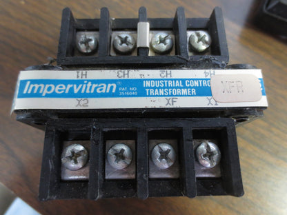 IMPERVITRAN B025PUZ15XK CONTROL TRANSFORMER 240/480V -- 120V, .025kVA4