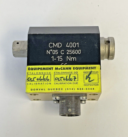 DESOUTTER - GEORGES RENAULT - TORQUE TRANSDUCER - CMD 4001 - 1-15 Nm - N°05 C1