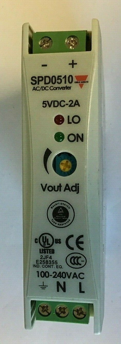 CARLO GAVAZZI SPD05101 AC-DC CONVERTER 5VDC-2A 100-240VAC 10W 47-63HZ0