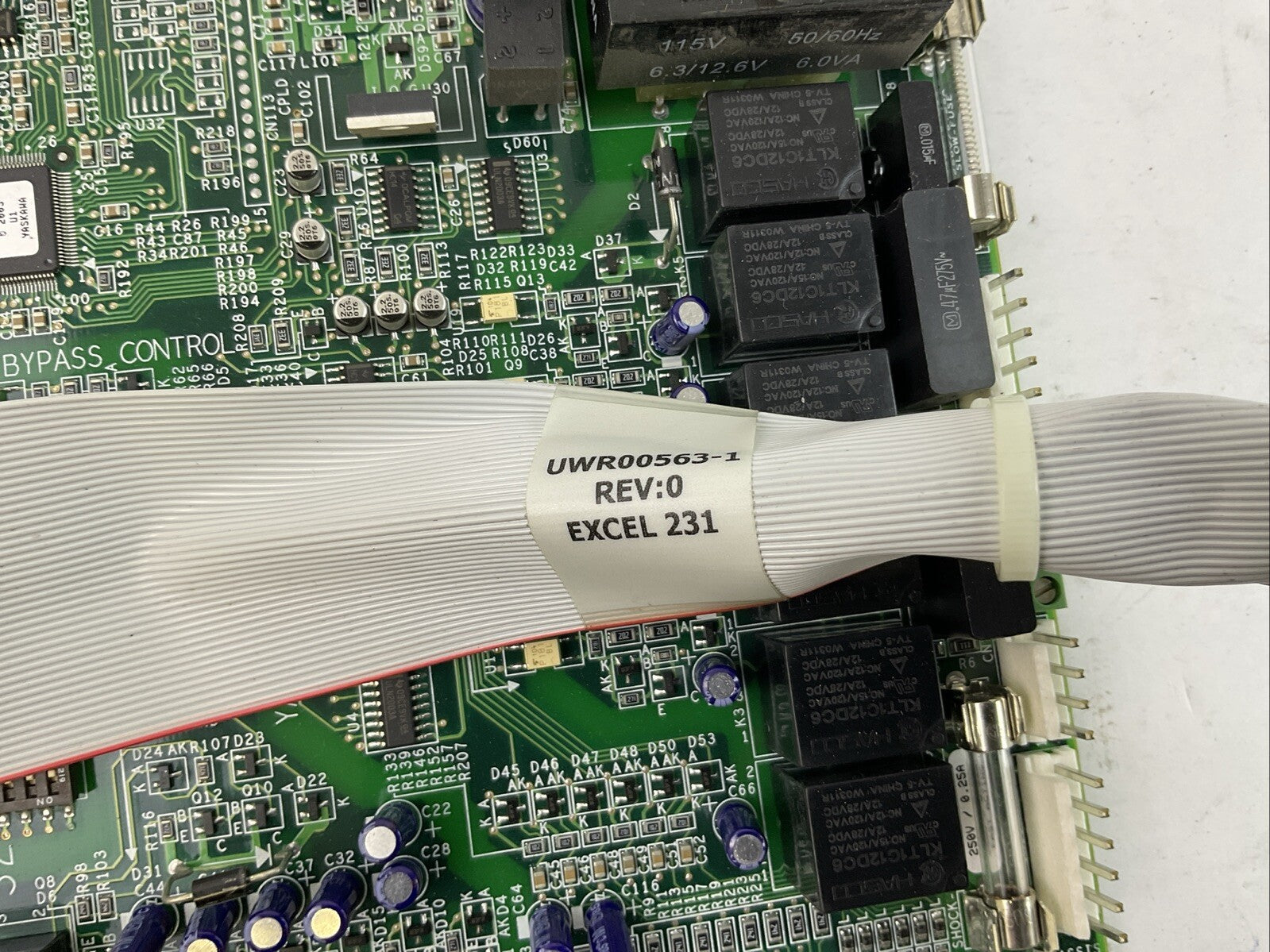 YASKAWA UTC000044 CIRCUIT BOARD UWR00563-1 REV:0 EXCEL 231 RIBBON CABLE2