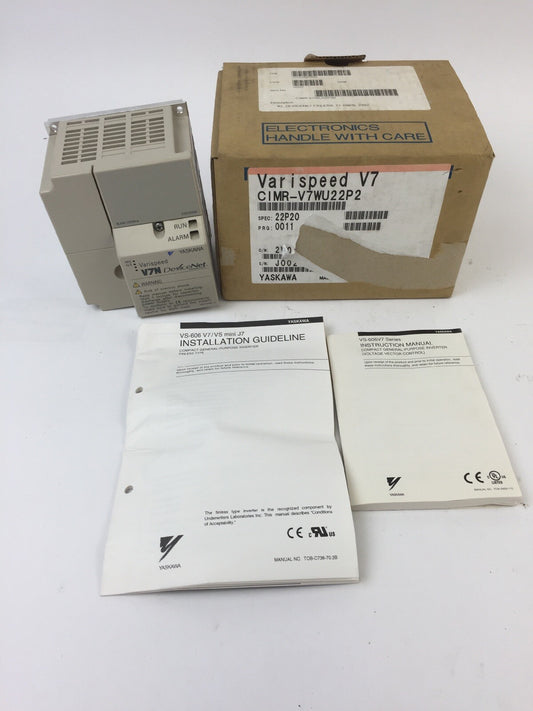 YASKAWA CIMR-V7WU22P2 AC VE VARISPEED V7N DEVICENET 230VAC 0