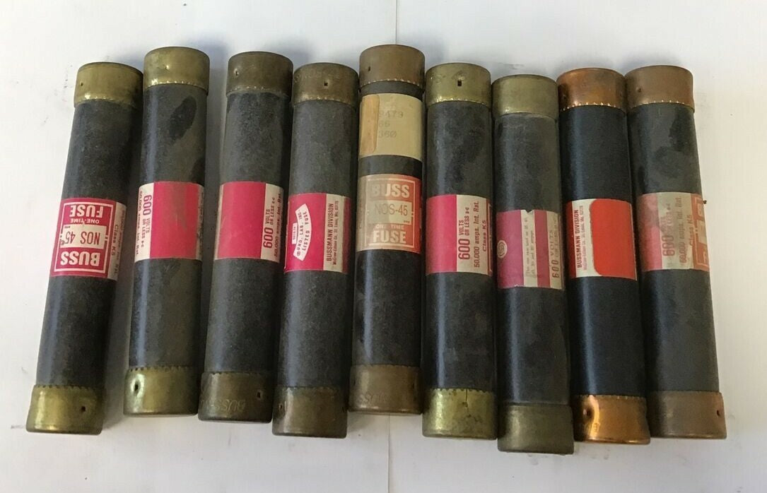 BUSS NOS-45 FUSE CLASS K5 600VAC***LOTOF9***0