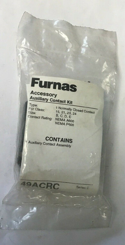 FURNAS 49ACRC ACCESSORY AUXILIARY CONTACT KIT SERIES E 600V 2