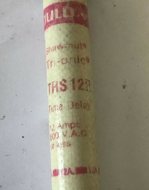 GOULD SHAWMUT TRS12R TRI-ONIC FUSE 12 600VAC TIME DELAY ***LOTOF5***2