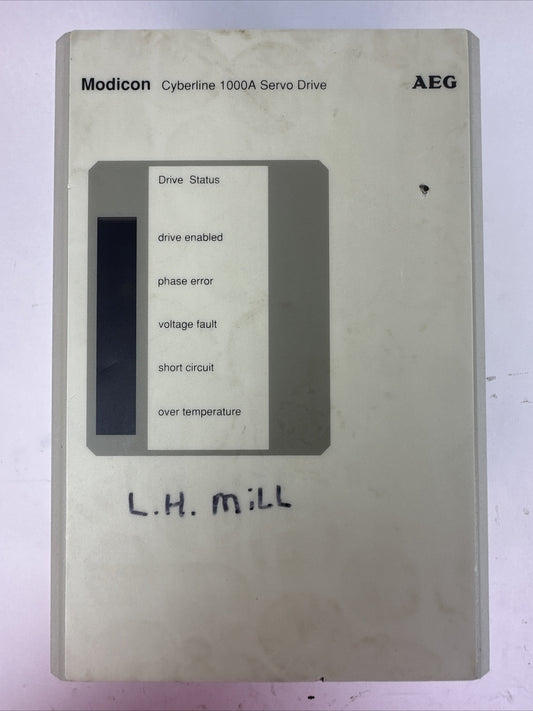 MODICON DR-1010-000 REV B CYBERLINE 1000A SERVO DRIVE AS-399A-101 REV S0