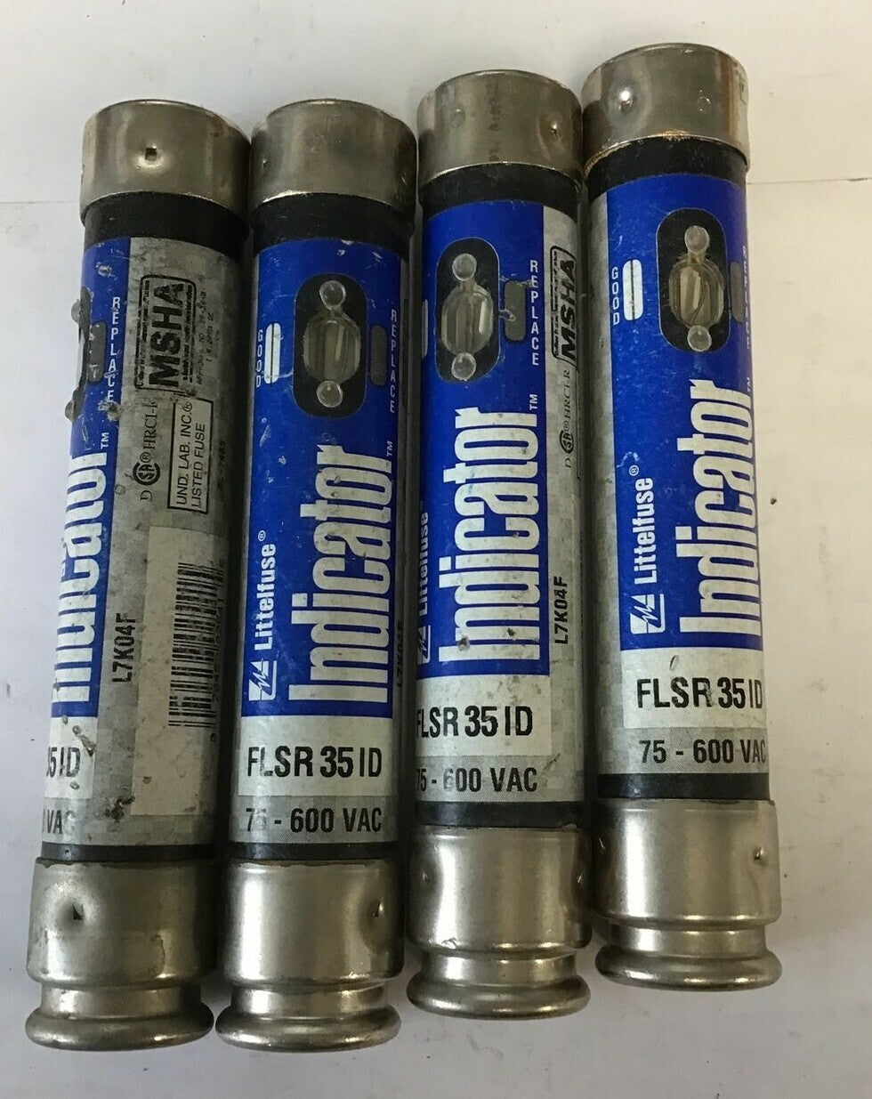 LITTLEFUSE FLSR 35 ID INDICATOR FUSE CLASS RK5  300VDC 300VAC ***LOTOF4****0