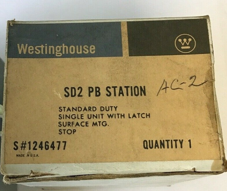 WESTINGHOUSE SD-2 PB W/LATCH 600V PUSHBUTTON1