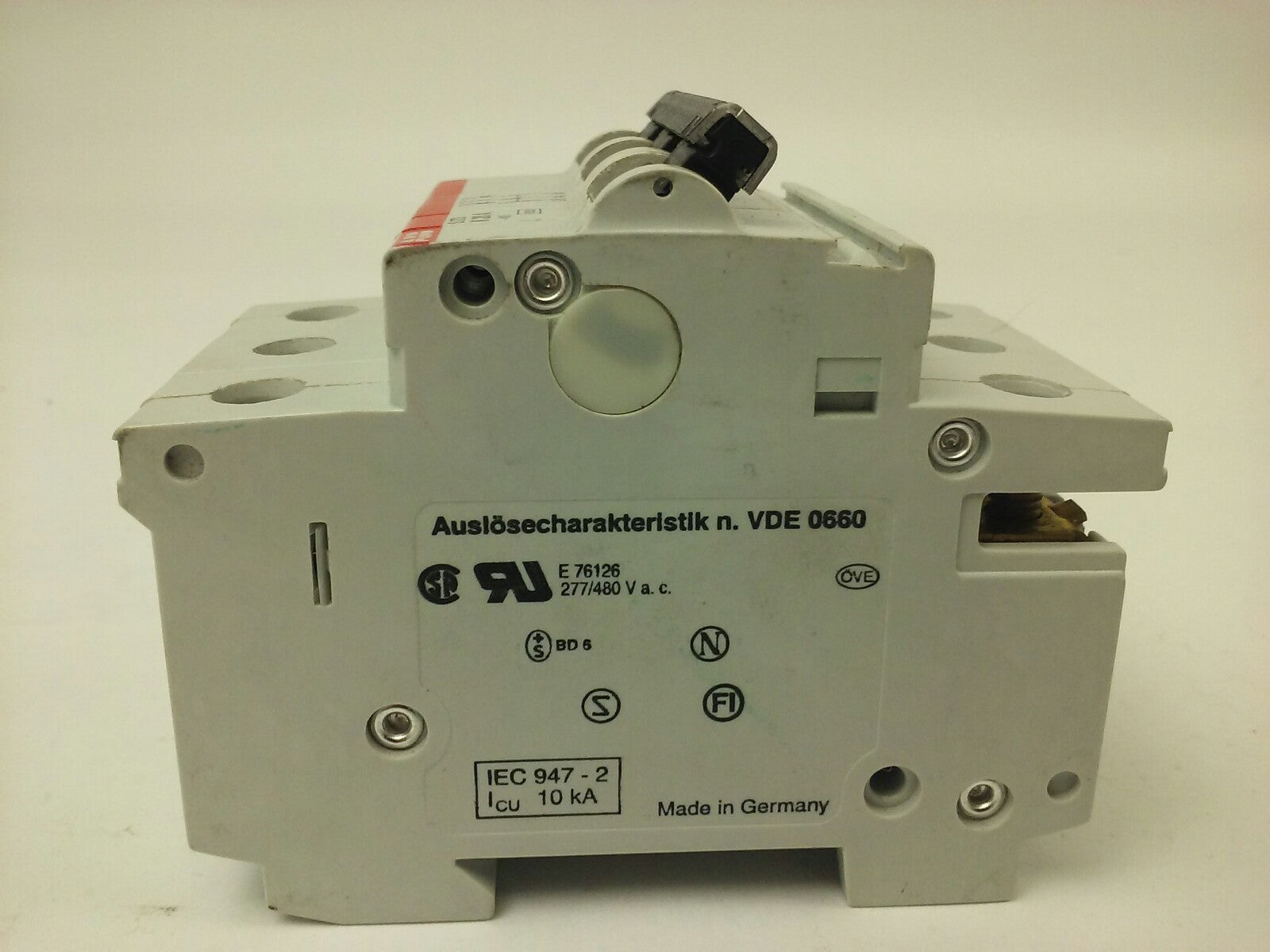 ABB, S273-K20A, CIRCUIT BREAKER, 3P, 277/480VAC, 10KA, 20A, VDE0660, NEW SURPLUS1