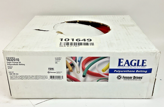 EAGLE 1032010 ORANGE 85 POLYURETHANE BELTING 5/16" 100'0