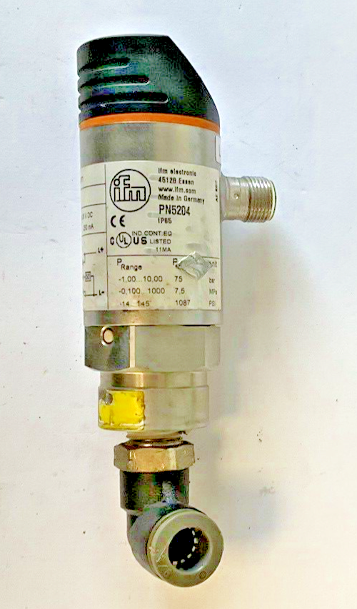 IFM PN5204 PRESSURE SWITCH 1/4NPT PSI 10870