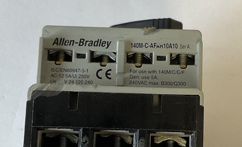 ALLEN BRADLEY 140M-C2E-C16 STARTER SER.C 10-16A W/140M-C-AFAR10A10 SER.A8