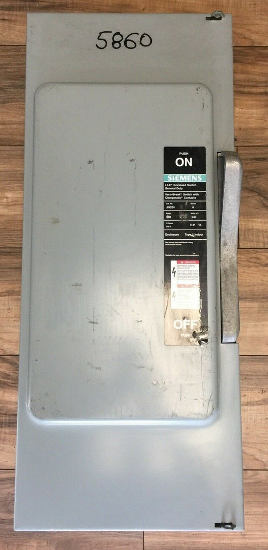 SIEMENS ITE JN324 VACU-BREAK SWITCH WITH CLAMPMATIC CONTACTS SER S 200A 240VAC0