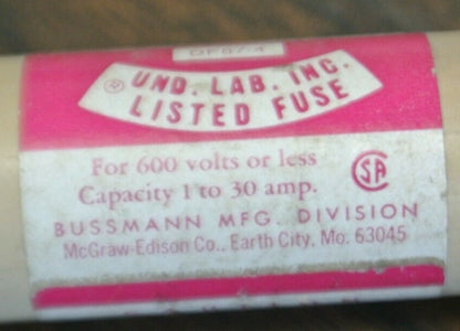 BUSSMANN / RES4 / SUPER-LAG RENEWABLE FUSE / 4A / 600V / NEW SURPLUS3