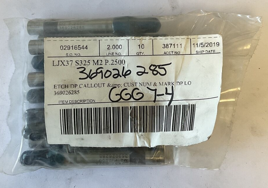 DAYTON LJX37 C325 M2 P.2500 BALL PUNCH **BAG OF 10**0