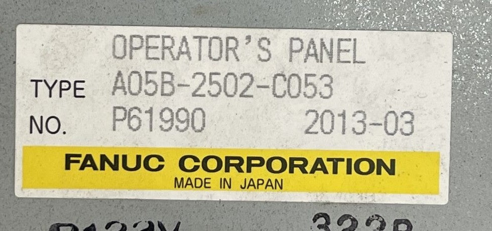 FANUC A05B-2502-C053 OPERATOR PANEL 1