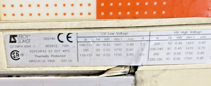 LEROY SOMER CF29PR 60/4 VACUUM PUMP3