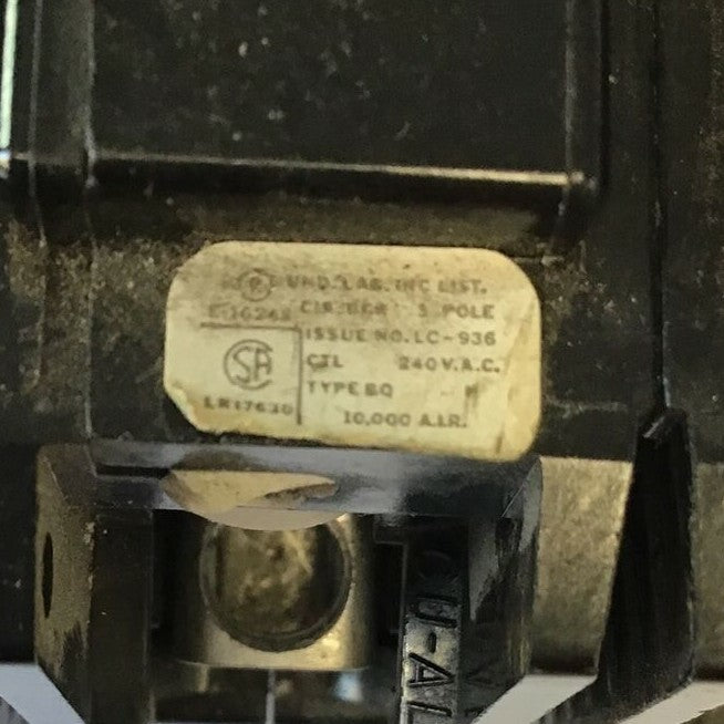 ITE BQD3040 CIRCUIT BREAKER 40AMP 3POLE 240VAC1