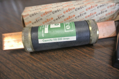 CEFCO R150 TIME LAG RENEWABLE FUSE / 250V / 150A / NEW SURPLUS / REN-150?0