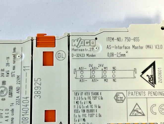 WAGO 750-655 OUTPUT MODULE 8 CHANNEL  24VDC2