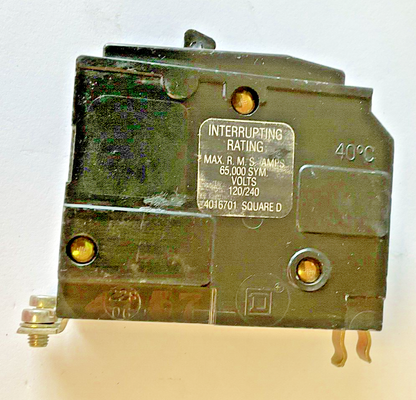 SQUARE D QOB220 CIRCUIT BREAKER 2POLE 20A 65,000AIC 120/240VAC ***LOTOF2***6