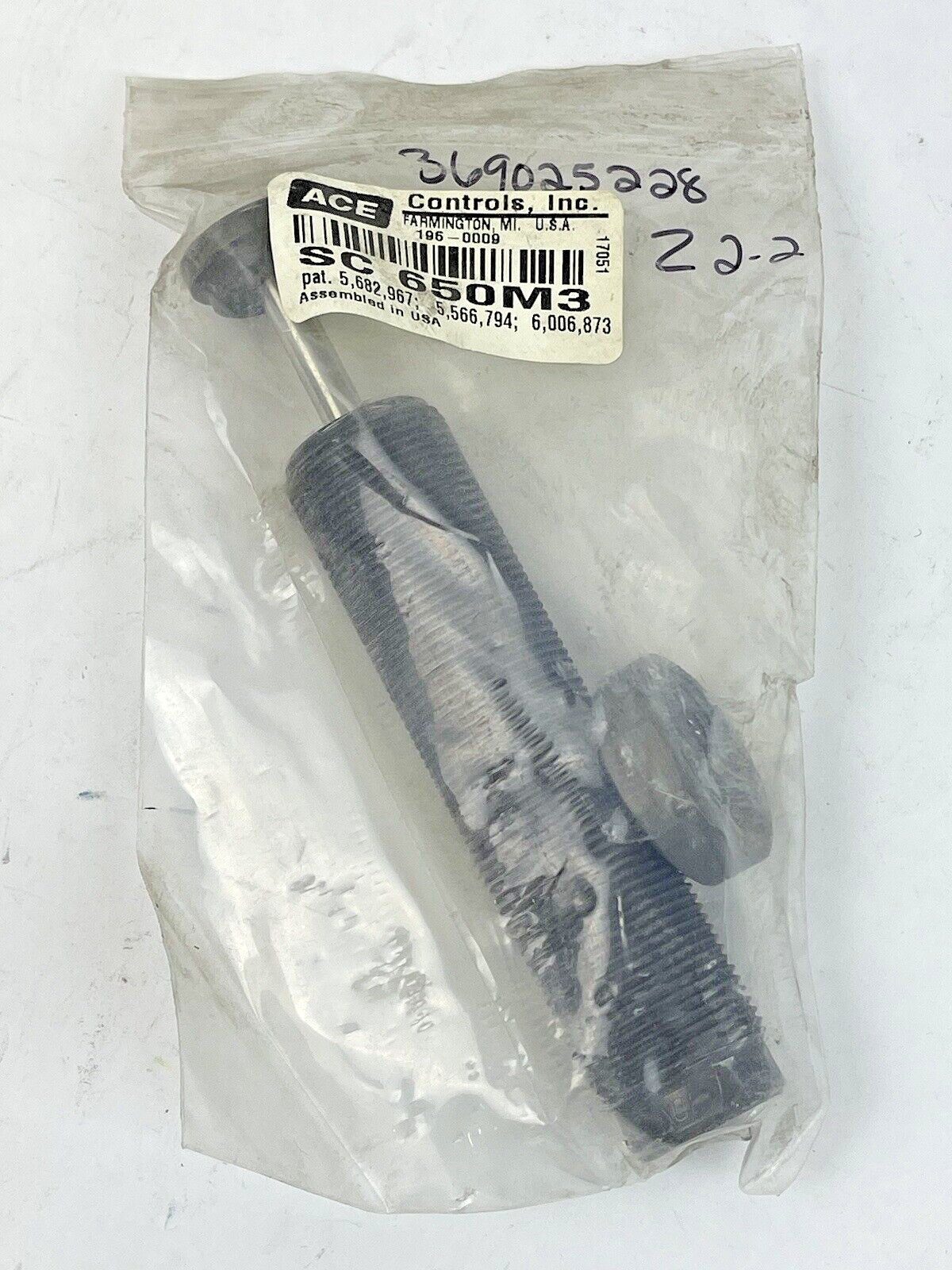ACE CONTROLS - SC 650M3 SELF-COMPENSATING SHOCK ABSORBER - 196-0009 -SOFT  IMPAC0