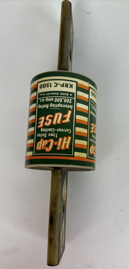 BUSS KRP-C 1500 HI-CAP TIME-DELAY CURRENT-LIMITING CLASS J FUSE 1500AMP 600VAC5