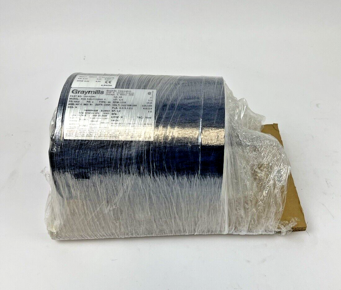 GRAYMILLS - 324-02691 - 56S17T5501D P - Pump 1/4HP - 1725rpm 115/208-230V-TN-37E9