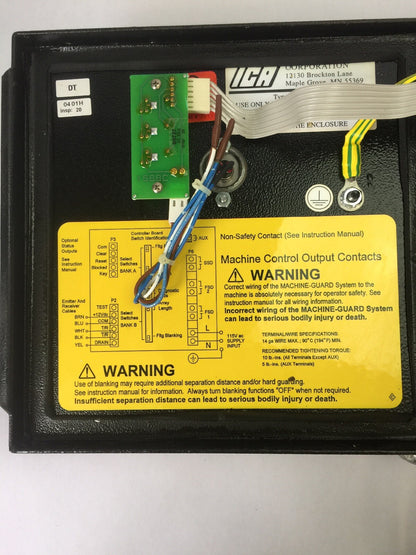 BANNER MGCA-5A MACHINE-GUARD CONTROL BOX 115VAC 9