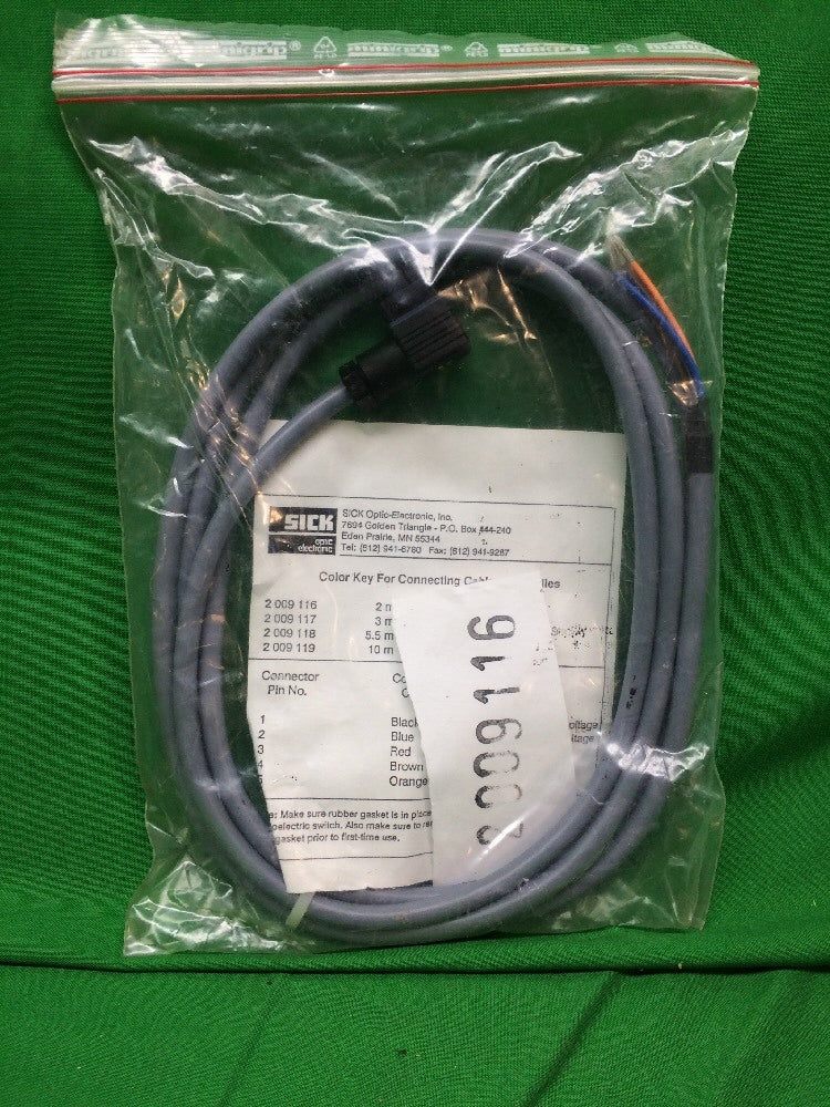 SICK 2009116 CABLE AND PLUG *NEW*0