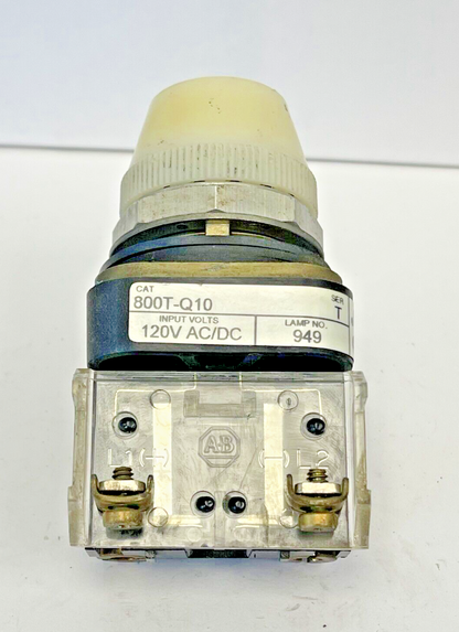 ALLEN-BRADLEY - 800T-Q10 - SERIES T - PILOT - WHITE - LIGHT UNIT - 120V0