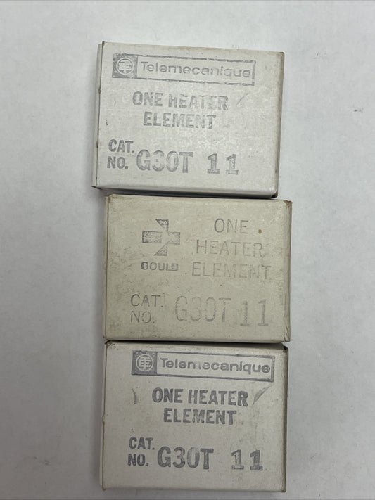 GOULD TELEMECANIQUE G30T11 HEATER ELEMENT (LOT OF 3)0
