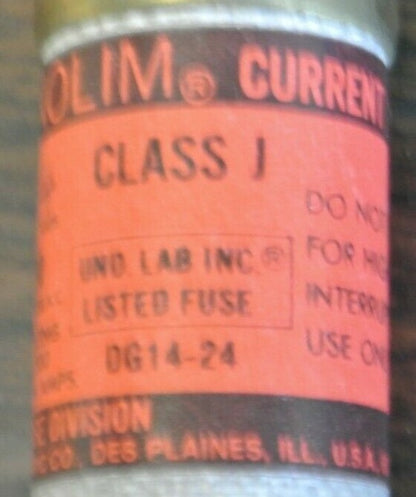 BOX of 10 / ECONOMY JCL4 CLASS J CURRENT-LIMITING FUSE / 4A / 600V / NEW SURPLUS3