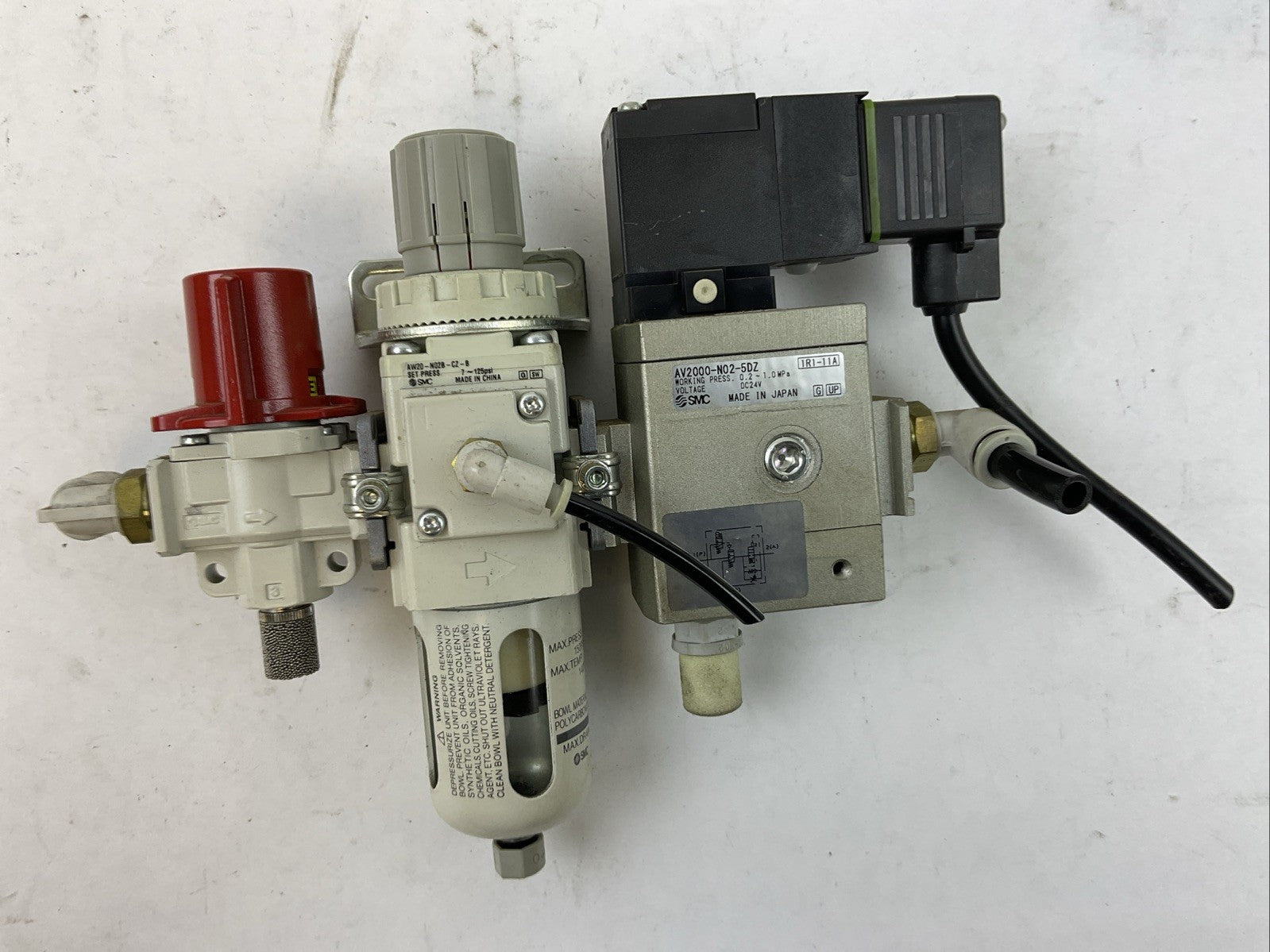 SMC AV2000-N02-5DZ 24VDC AW20-N02B-CZ-B 125PSI VHS20-N02B-Z 15-150PSI0