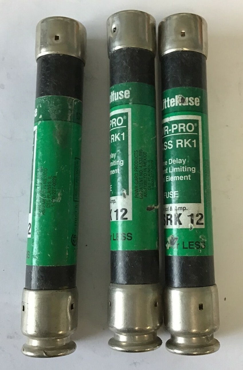 LITTELFUSE LLSRK 12  TIME DELAY FUSE CLASS RK1 12A ***LOTOF3***0