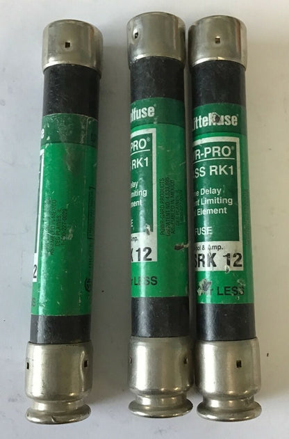 LITTELFUSE LLSRK 12  TIME DELAY FUSE CLASS RK1 12A ***LOTOF3***0