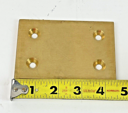 GROUND BEARING BRONZE RECTANGULAR BAR *LOT OF 4* - 1/4" Thick x 3" W x 4-1/2" L2