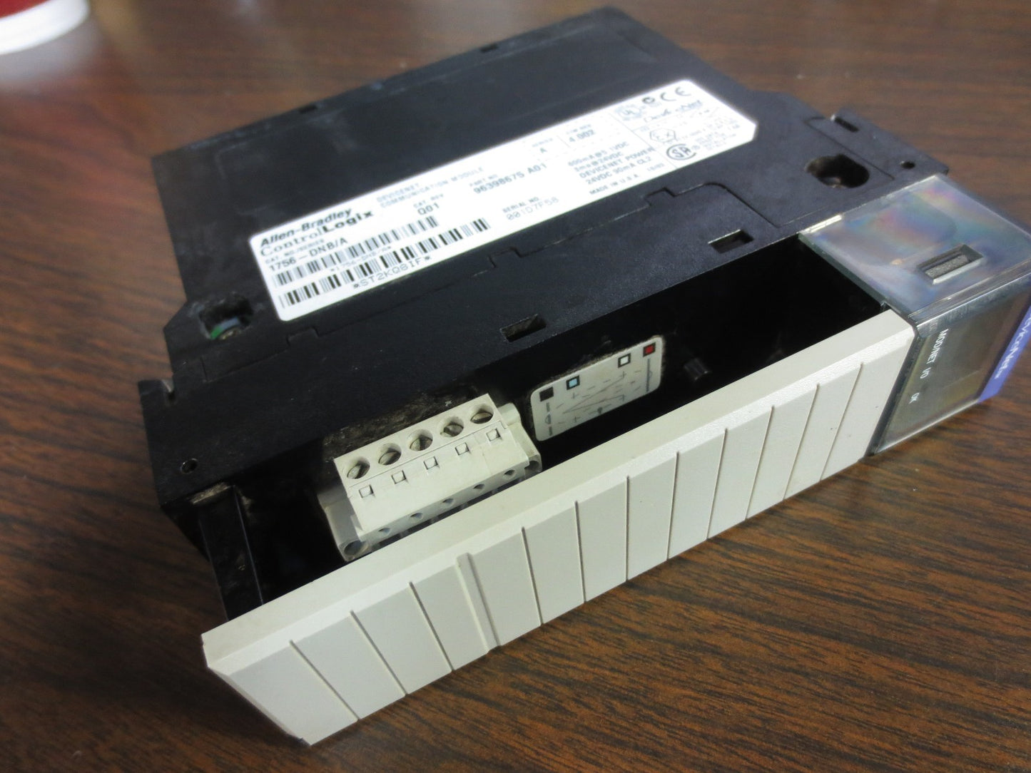 ALLEN-BRADLEY 1756-DNB/A Ser. A CONTROLLOGIX DEVICENET COMMUNICATION MODULE3
