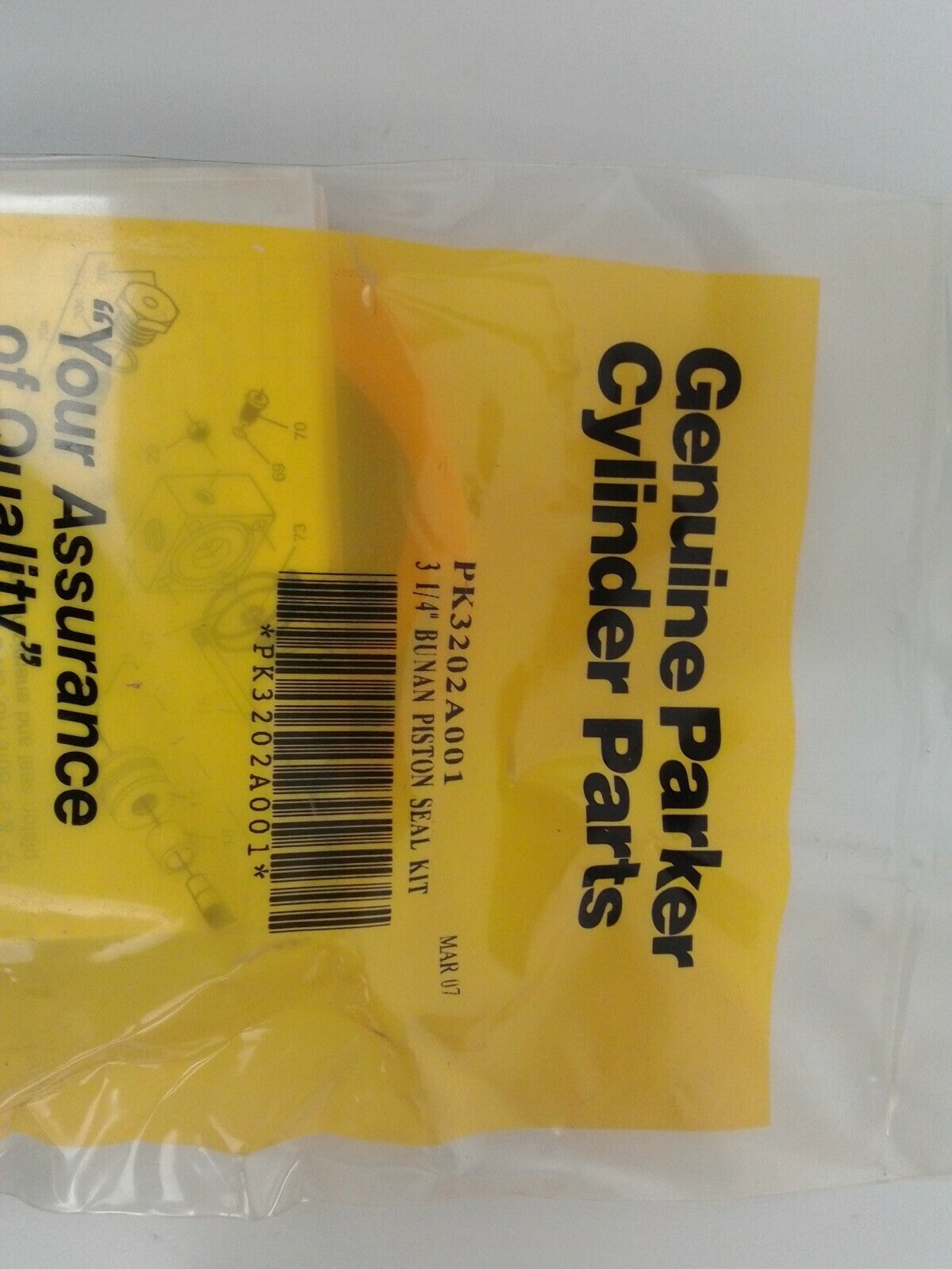 PARKER PK3202A001 3 1/4" BUNAN PISTON SEAL KIT1