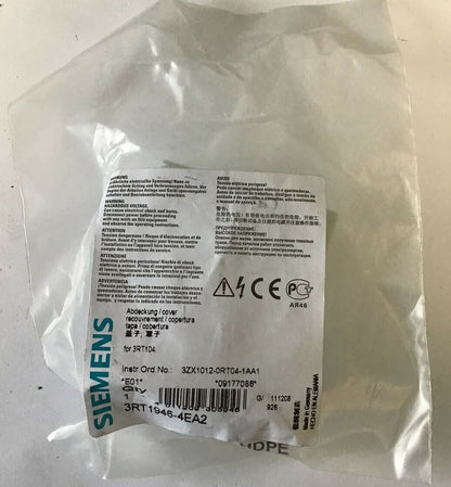 SIEMENS 3RT1946-4GA07 TERMINAL KIT W/ 3RT1946-4EA2 COVER 5