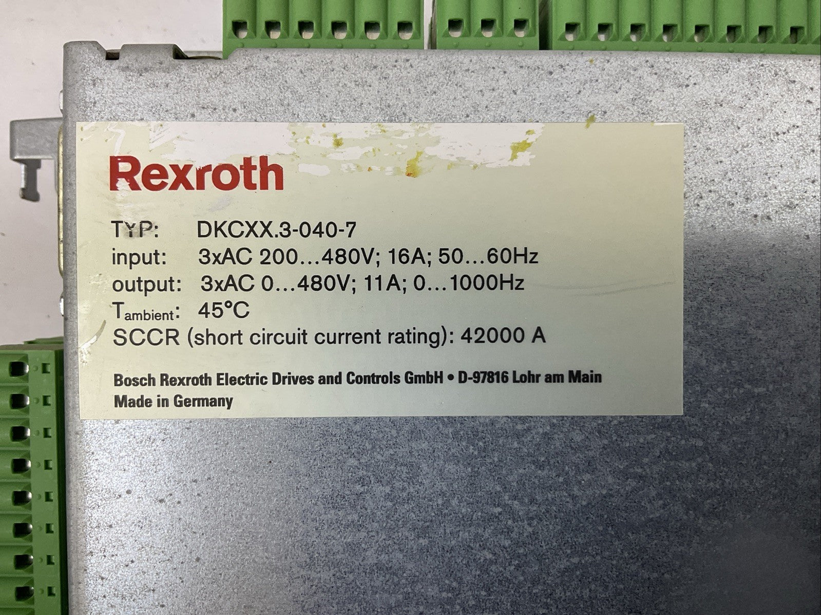 REXROTH ECO DRIVE DKCXX.3-040-7 DKC01.3-040-7-FW FWA-ECODR3-SMT-02VRS-MS1