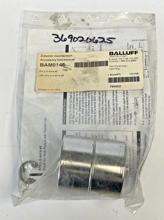 BALLUFF - BTL2-S-4414-4Z - FLOAT FOR ROD-STYLE LINEAR TRANSDUCER0