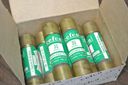 LOT of 7 CEFCO REN35 CLASS H TIME-LAG RENEWABLE FUSE / 35A / 250V / NEW SURPLUS0