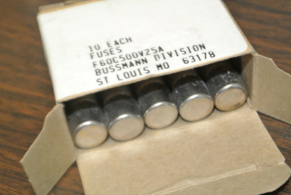 LOT of 5 / BUSS / BUSSMANN F60C500V25A FUSES / 25A / 500VAC2