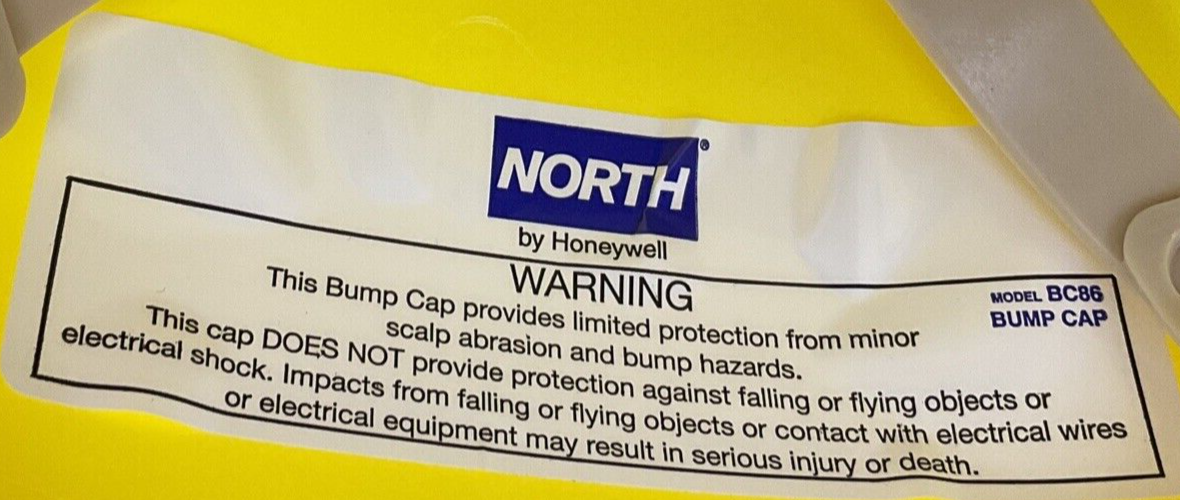 NORTH BUMP CAP BC86 YELLOW ***LOTOF12***2