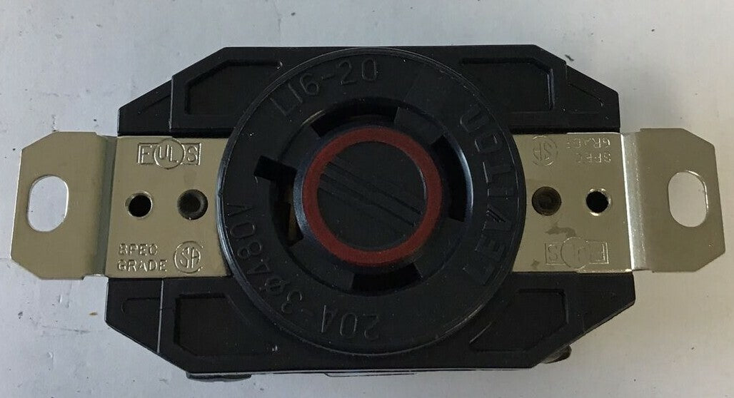 LEVITON 2430 LOCKING RECEPTACLE 3-POLE 3PHASE 3