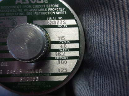 ASCO 826253 SOLENOID VALVE - NEW SURPLUS in BOX3